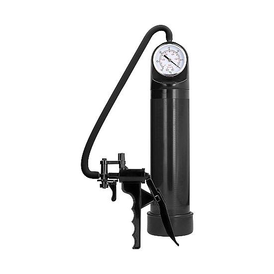 DESARROLLADOR ELITE PUMP CON SISTEMA AVANZADO PSI GAUGE - NEGRO - Juguetes Sexuales Pene Desarrolladores - Sex Shop ARTICULOS EROTICOS