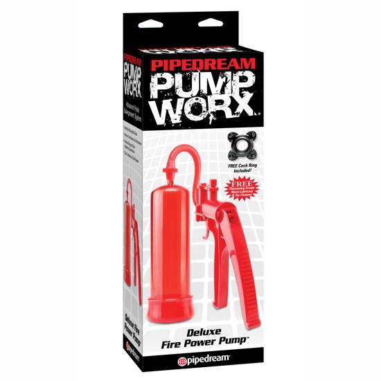 PUMP WORX BOMBA DE ERECCION FUEGO DELUXE - Juguetes Sexuales Pene Desarrolladores - Sex Shop ARTICULOS EROTICOS