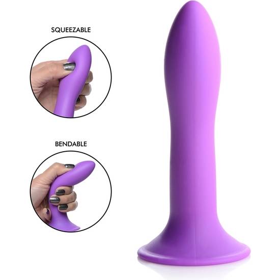 SQUEEZABLE SLENDER DILDO SILICONA - MORADO - Dildos Juguetes Sexuales - Sex Shop ARTICULOS EROTICOS