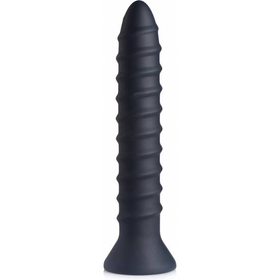 VIBRADORES DE SILICONA ESPIRAL - POWE SCREW 10X NEGRO - Juguetes Sexuales Vibradores Varios - Sex Shop ARTICULOS EROTICOS