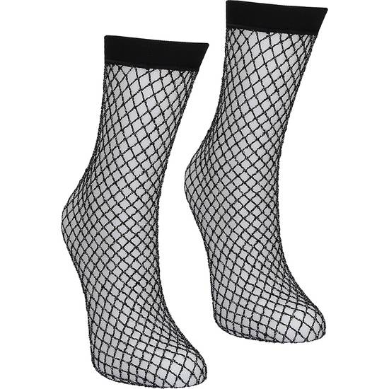 CALCETINES CON GLITTER FISHNET - Lenceria Sexy Femenina Medias - Sex Shop ARTICULOS EROTICOS