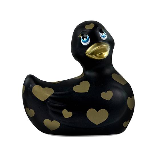 I RUB MY DUCKIE 2.0 | ROMANCE - PATITO ESTIMULANTE NEGRO / ORO - Juguetes Sexuales Vibradores Varios - Sex Shop ARTICULOS EROTICOS