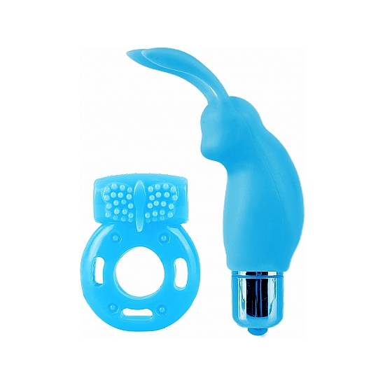 KIT DE VIBRADORES PARA PAREJAS - AZUL - Juguetes Sexuales Vibradores Parejas - Sex Shop ARTICULOS EROTICOS