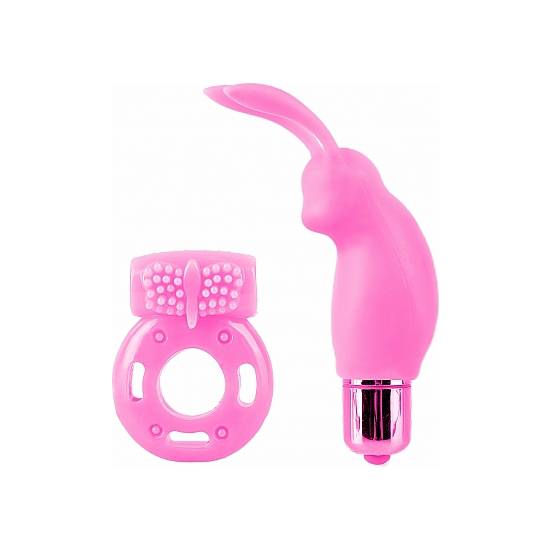 KIT DE VIBRADORES PARA PAREJAS - ROSA - Juguetes Sexuales Vibradores Parejas - Sex Shop ARTICULOS EROTICOS