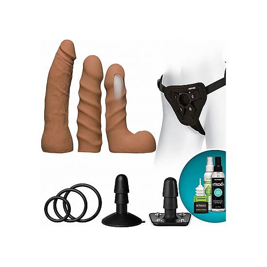 KIT DUAL DENSITY PARA PRINCIPIANTES - CARAMELO - Juguetes Sexuales Kit - Sex Shop ARTICULOS EROTICOS