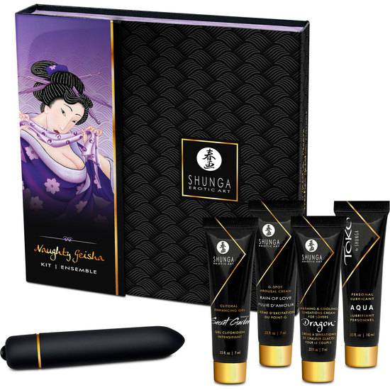 SHUNGA KIT NAUGHTY GEISHA CON JUGUETE - Afrodisiácos kit - Sex Shop ARTICULOS EROTICOS