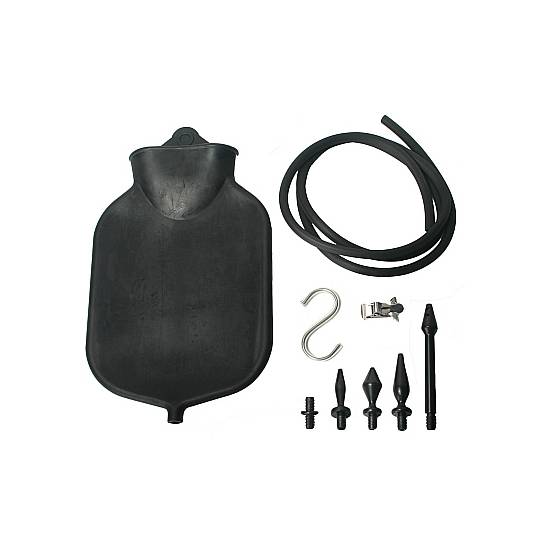 DELUGE - KIT ENEMA DELUXE NEGRO - Cuidado Íntimo Higiene - Sex Shop ARTICULOS EROTICOS