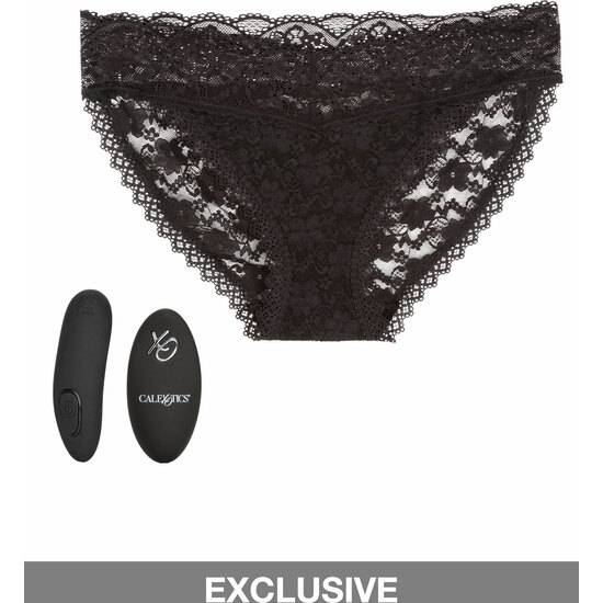 SET BALA CON CONTROL REMOTO Y BRAGUITA - NEGRO - Vibradores con Control Remoto - Sex Shop ARTICULOS EROTICOS