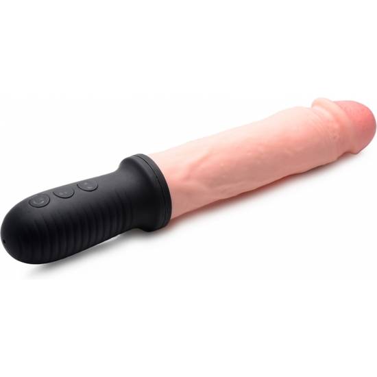 CONSOLADOR VIBRADOR Y DE EMPUJE AUTOMATICO 8X POUNDER CON MANGO - Consolador Penes Juguetes Sexuales - Sex Shop ARTICULOS EROTICOS