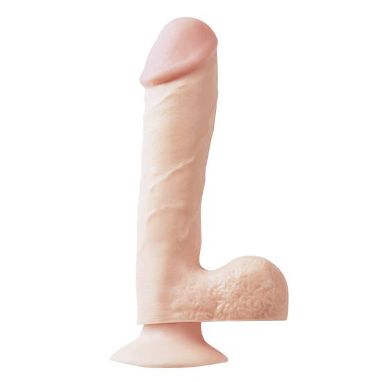 BASIX PENE DE GELATINA SUCCION NATURAL 19 CM - Consolador Penes Juguetes Sexuales - Sex Shop ARTICULOS EROTICOS