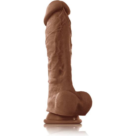 COLOURS PLEASURES PENE REALÍSTICO 23CM - CARAMELO - Pene Realistico Consolador - Sex Shop ARTICULOS EROTICOS