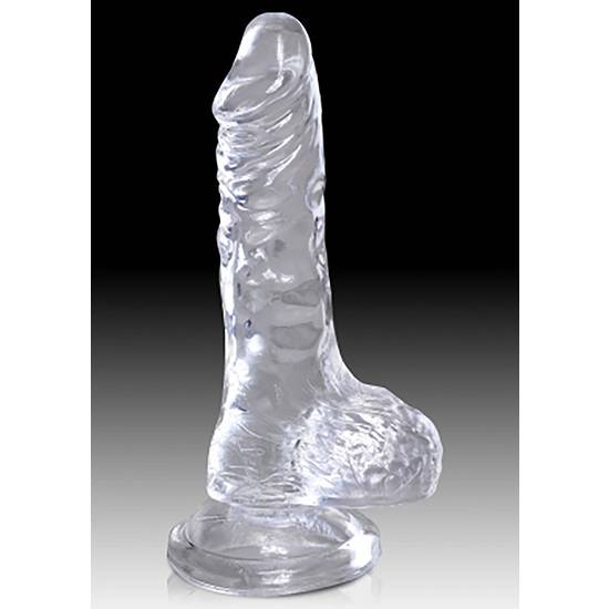 KING COCK - DILDO REALISTA , TRANSPARENTE - 8,9 CM - Pene Realistico Consolador - Sex Shop ARTICULOS EROTICOS