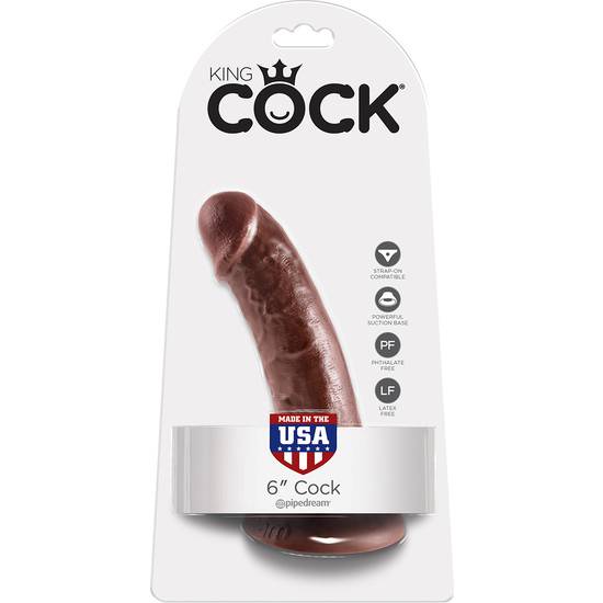 KING COCK PENE REALISTICO 15 CM MARRON - Dildos Juguetes Sexuales - Sex Shop ARTICULOS EROTICOS