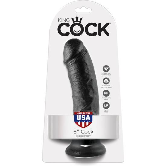 KING COCK PENE REALISTICO 20,5 CM NEGRO - Dildos Juguetes Sexuales - Sex Shop ARTICULOS EROTICOS