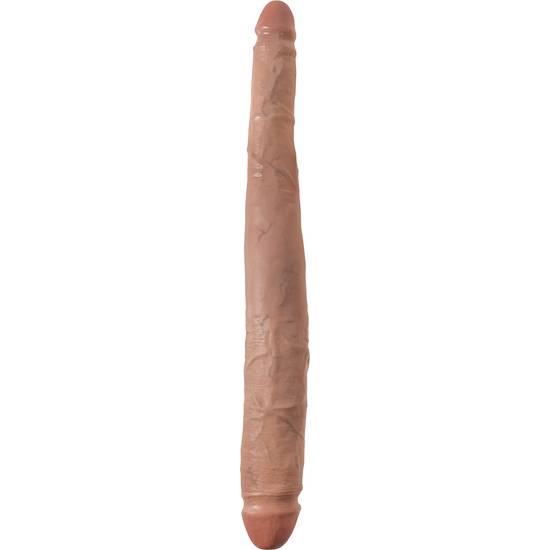 KING COCK PENE REALÍSTICO DOBLE 41CM MULATO - Vibrador Pene Doble Penetración - Sex Shop ARTICULOS EROTICOS