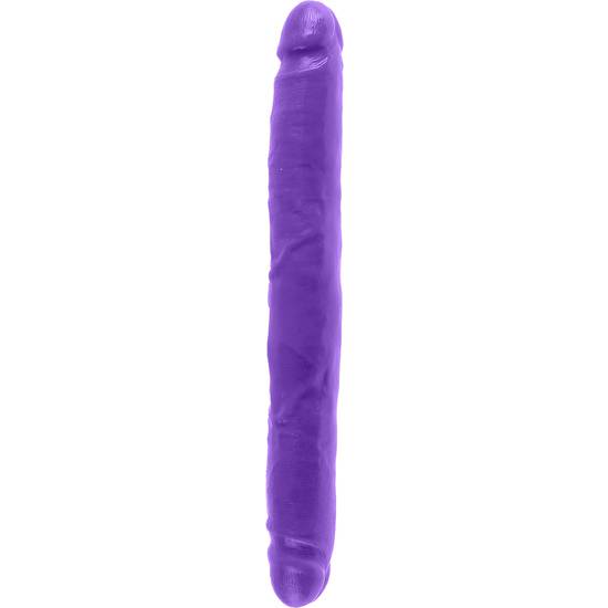 PENE DOBLE 30,5 CM MORADO - Vibrador Pene Doble Penetración - Sex Shop ARTICULOS EROTICOS
