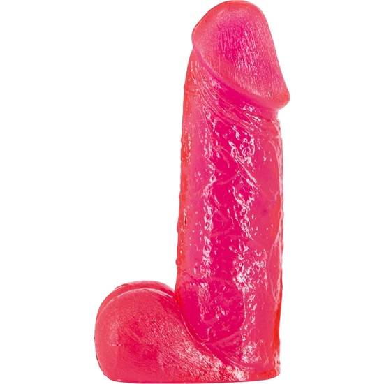 PENE REALISTICO CON TESTICULOS - 15CM - ROJO - Pene Realistico Consolador - Sex Shop ARTICULOS EROTICOS