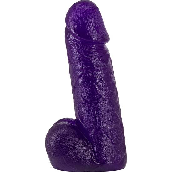 PENE REALISTICO CON TESTICULOS - 18CM - MORADO - Pene Realistico Consolador - Sex Shop ARTICULOS EROTICOS