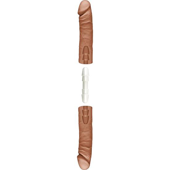 THE DOUBLE D PENE DOBLE 41 CM CARAMELO - Vibrador Pene Doble Penetración - Sex Shop ARTICULOS EROTICOS