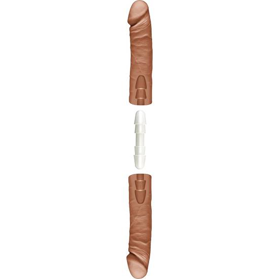 THE DOUBLE D PENE DOBLE 41 CM CARAMELO - Vibrador Pene Doble Penetración - Sex Shop ARTICULOS EROTICOS
