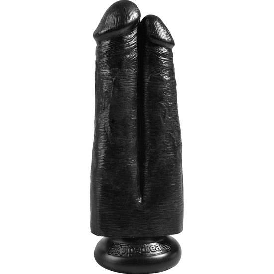TWO COCKS ONE HOLE 20CM - NEGRO - Consolador Penes Juguetes Sexuales - Sex Shop ARTICULOS EROTICOS