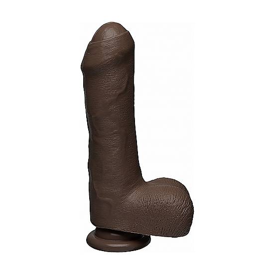 UNCUT D - PENE REALÍSTICO FIRMSKYN 17,5CM - CHOCOLATE - Pene Realistico Consolador - Sex Shop ARTICULOS EROTICOS
