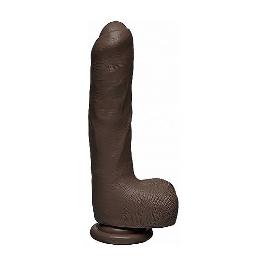 UNCUT D - PENE REALÍSTICO FIRMSKYN 22CM - CHOCOLATE - Dildos Juguetes Sexuales - Sex Shop ARTICULOS EROTICOS