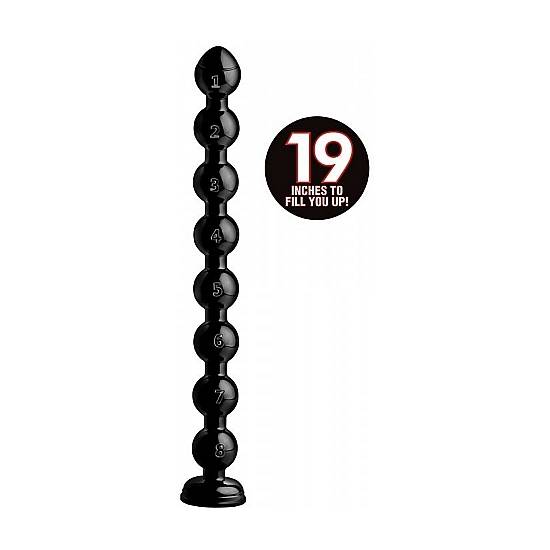 BEADED HOSE DILDO 58x8CM - NEGRO - Dildos Juguetes Sexuales - Sex Shop ARTICULOS EROTICOS