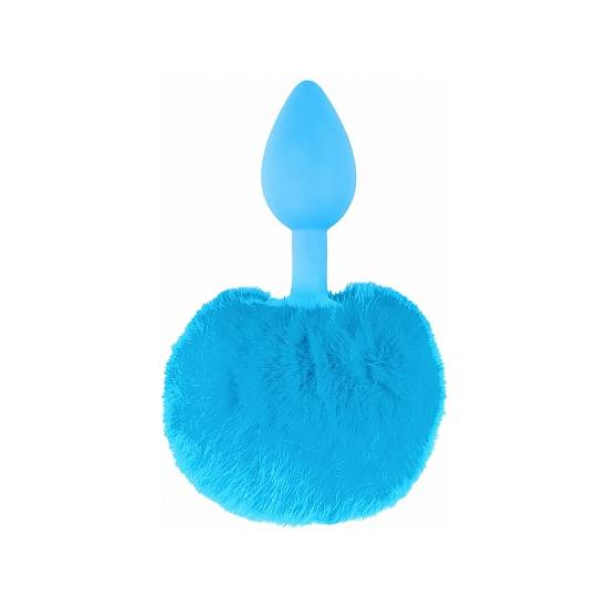 BUNNY TAIL - PLUG DE SILICONA AZUL - Juguetes Sexuales Anal con Cola - Sex Shop ARTICULOS EROTICOS