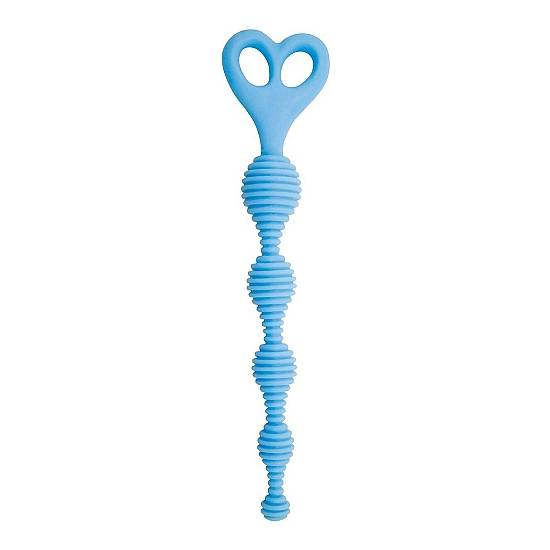 CLIMAX ANAL - BOLAS ANALES DE SILICONA RALLADAS - AZUL - Juguetes Sexuales Anal con Perlas - Sex Shop ARTICULOS EROTICOS