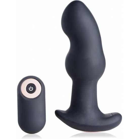 GYRO I 10X PLUG CURVADO CON MANDO - NEGRO - Juguetes Sexuales Estimuladores Prostata - Sex Shop ARTICULOS EROTICOS