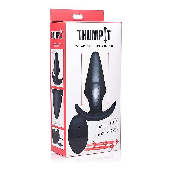 KINETIC THUMPING 7X PLUG ANAL LARGE - NEGRO - Vibrador - SEXSHOP KINETIC THUMPING 7X PLUG ANAL LARGE - NEGRO - Vibrador - SEXSHOP
