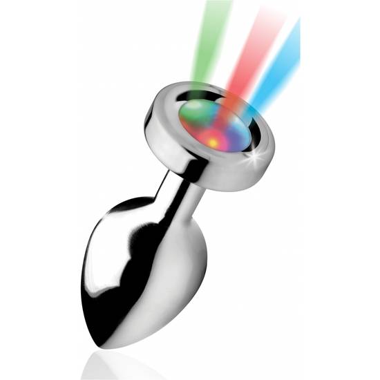 LIGHT UP - PLUG ANAL MEDIO  - PLATEADO - Juguetes Sexuales Anales Anal - Sex Shop ARTICULOS EROTICOS
