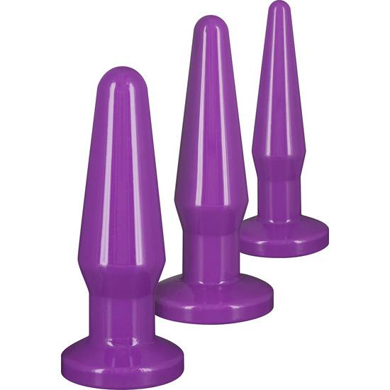 MEJOR SET DE PLUG ANAL MORADO - Juguetes Sexuales  Anales Kits - Sex Shop ARTICULOS EROTICOS