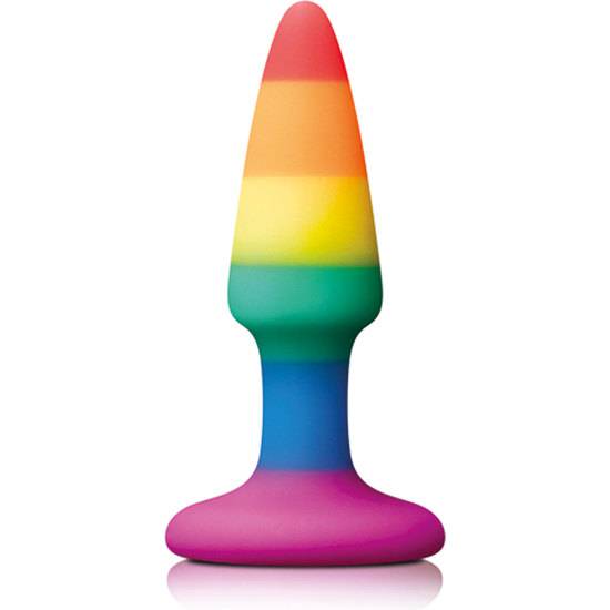 PLEASURE PLUG DE SILICONA RAINBOW MINI - Juguetes Sexuales Anales Anal - Sex Shop ARTICULOS EROTICOS