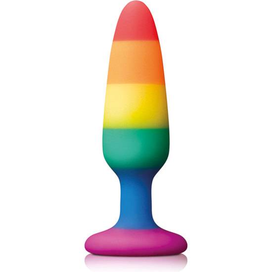 PLEASURE PLUG DE SILICONA RAINBOW PEQUEÑO - Juguetes Sexuales Anales Anal - Sex Shop ARTICULOS EROTICOS