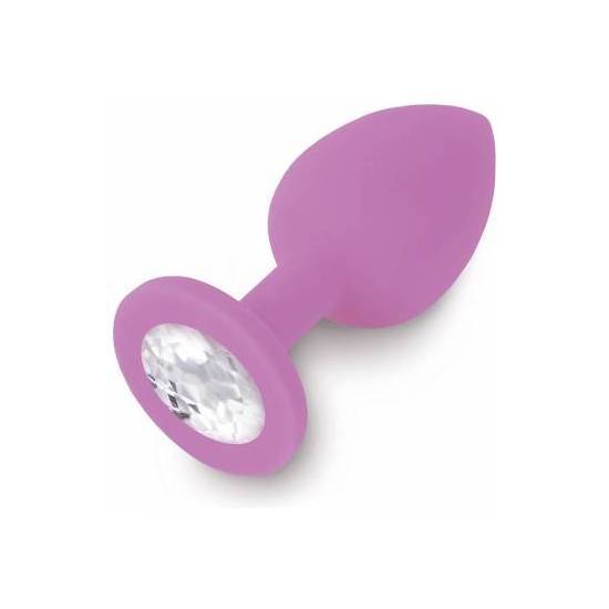 PLUG ANAL JEWELLERY DE SILICONA MORADO / DIAMANTE - Juguetes Sexuales Anales Anal - Sex Shop ARTICULOS EROTICOS