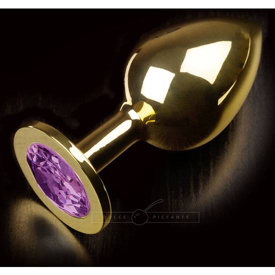 PLUG ANAL JEWELLERY LARGE ORO / MORADO - Juguetes Sexuales Anales Anal - Sex Shop ARTICULOS EROTICOS