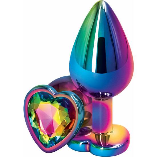 PLUG CORAZON MEDIANO - REAR ASSETS MULTICOLOR - Juguetes Sexuales Anales Anal - Sex Shop ARTICULOS EROTICOS
