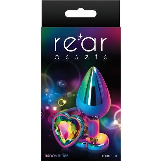 PLUG CORAZON MEDIANO - REAR ASSETS MULTICOLOR - Anal - SEXSHOP