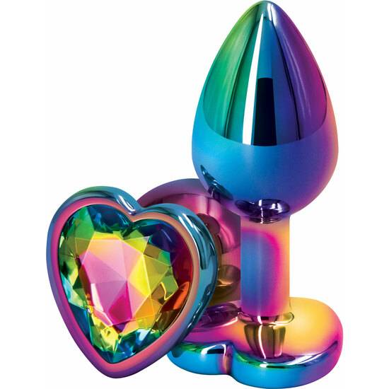 PLUG CORAZON PEQUEÑO - REAR ASSETS MULTICOLOR - Juguetes Sexuales Anales Anal - Sex Shop ARTICULOS EROTICOS