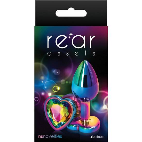 PLUG CORAZON PEQUEÑO - REAR ASSETS MULTICOLOR - Anal - SEXSHOP