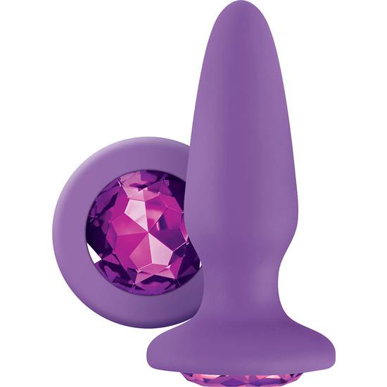 PLUG DE SILICONA CON GEMA - ROSA - Juguetes Sexuales Anales Anal - Sex Shop ARTICULOS EROTICOS