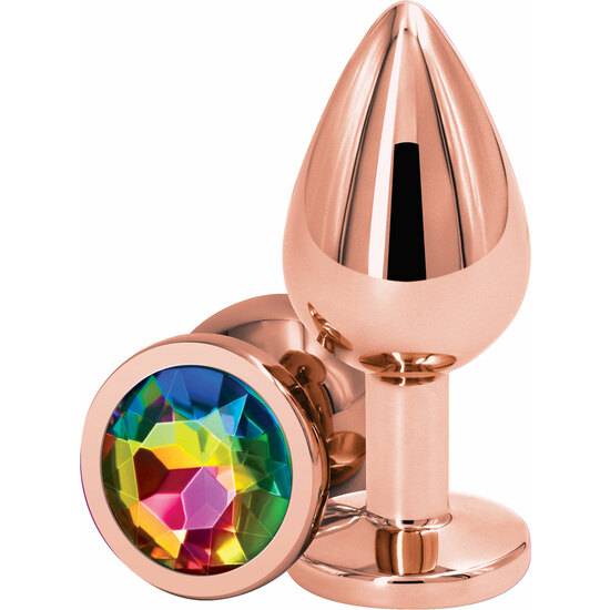 PLUG MEDIANO ORO ROSADO - REAR ASSETS ROSE GOLD - Juguetes Sexuales Anales Anal - Sex Shop ARTICULOS EROTICOS