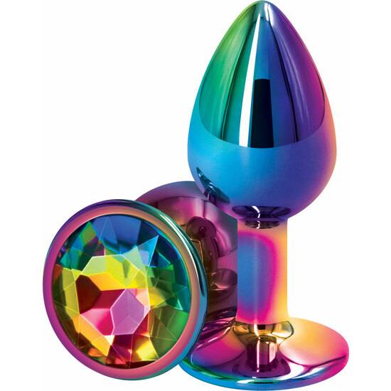 PLUG PEQUEÑO METAL - REAR ASSETS MULTICOLOR S - Juguetes Sexuales Anales Anal - Sex Shop ARTICULOS EROTICOS