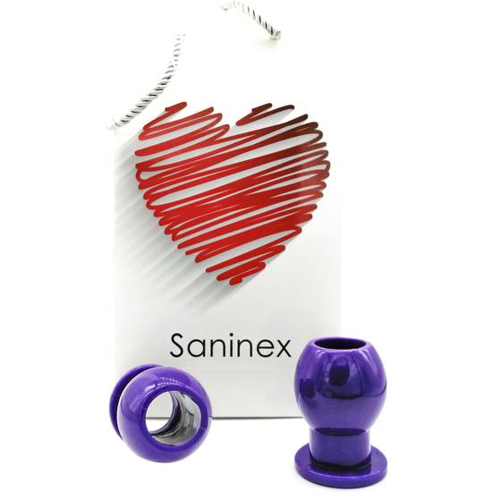 SANINEX LIAISON - PLUG ORGÁSMICO TUNEL MORADO - Juguetes Sexuales Kit - Sex Shop ARTICULOS EROTICOS