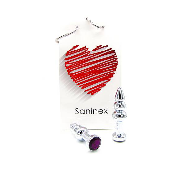SANINEX PLUG METAL 3D COMMITED DIAMOND - Juguetes Sexuales Anales Anal - Sex Shop ARTICULOS EROTICOS