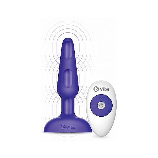 TRIO PLUG VIBRADOR CON MANDO - MORADO - Juguetes Sexuales Anal Vibrador - Sex Shop ARTICULOS EROTICOS