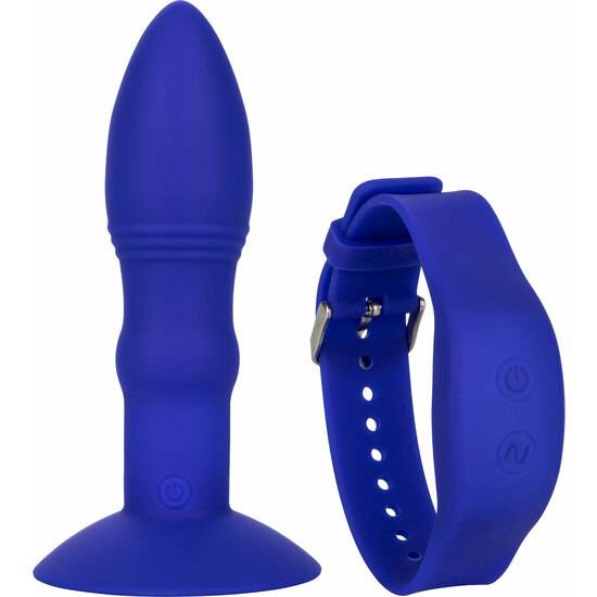 WRISTBAND REMOTE RIMMING PROBE - AZUL - Vibrador Pene con escroto Vibrador - Sex Shop ARTICULOS EROTICOS