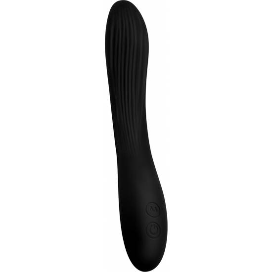 7X VIBRACION DE SILICONA FLEXIBLE - NEGRO - Vibrador Pene Vibrador - Sex Shop ARTICULOS EROTICOS